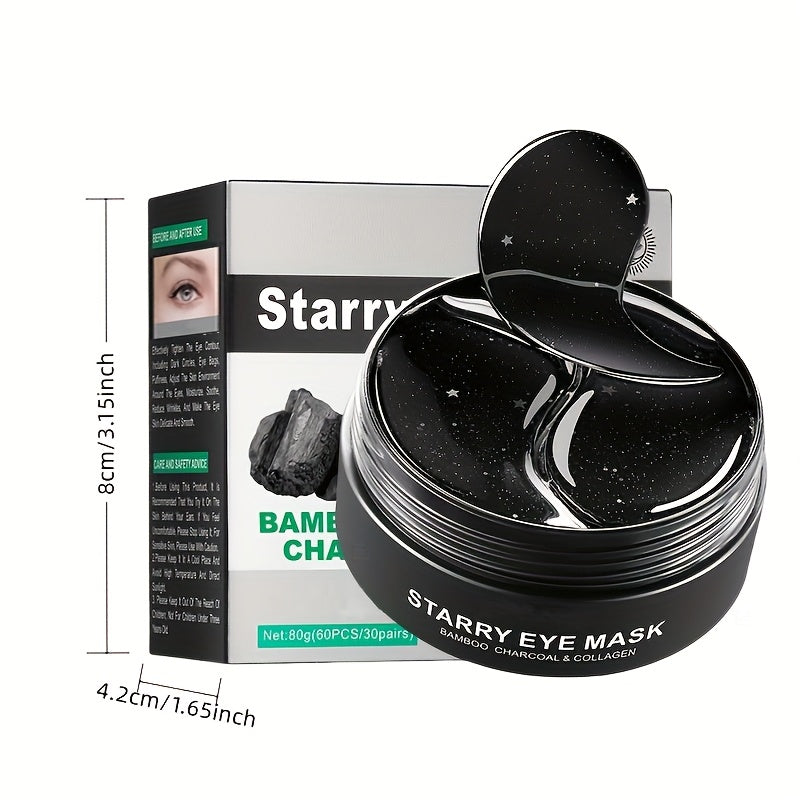 NORBIE Bamboo Charcoal Eye Masks With Collagen Deep Hydration