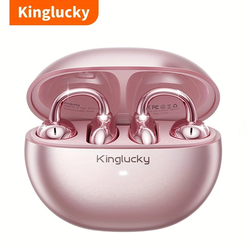 Kinglucky I121 Wireless Earbuds With Detachable Gemstone Earrings Bluetooth 5.4 HiFi Stereo ANC For Exercise Outdoors