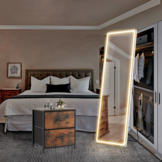 EDX LED Makeup Mirror With Adjustable Brightness Storage