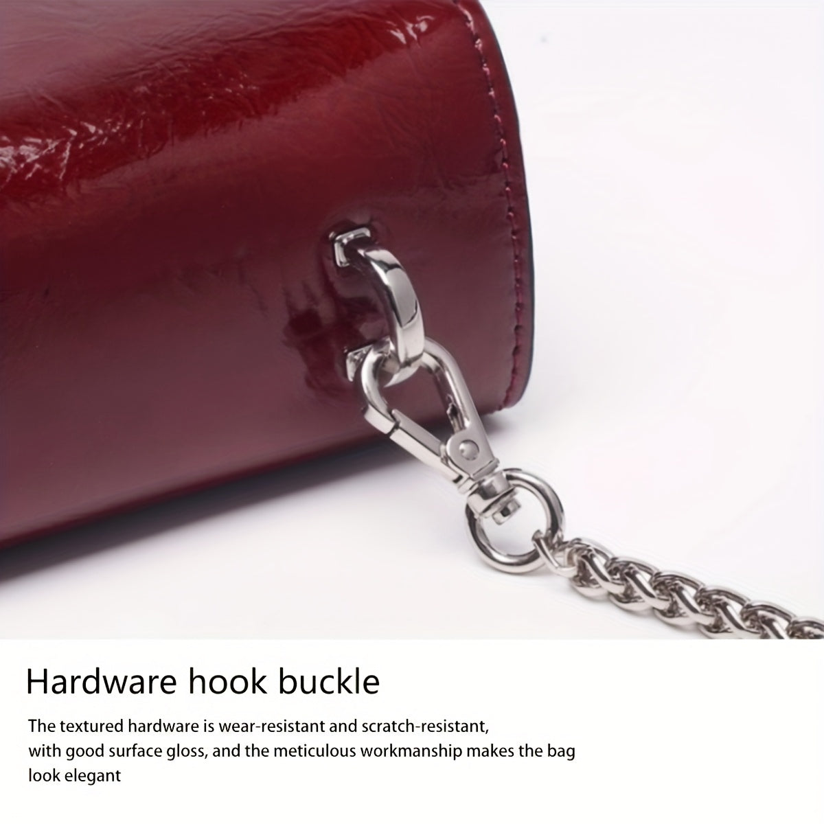 Top Grain Leather Tote Crossbody Bag With Turn Lock Closure