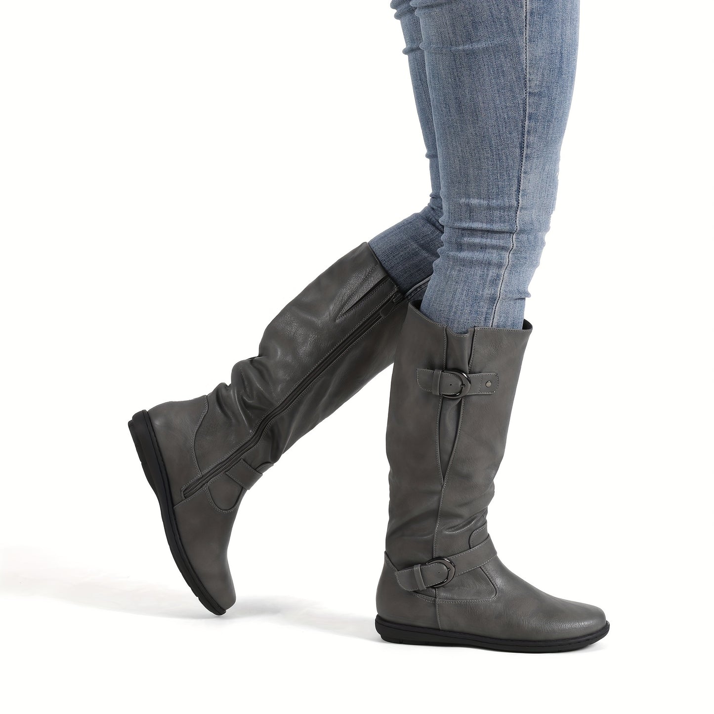 Dream Pairs Women's Calf Knee High Boots Faux Fur Lined