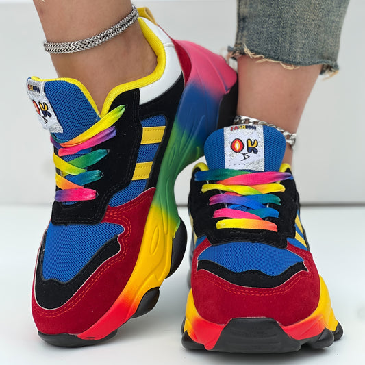 Women's Casual Sneaker Breathable Low Top Lace-Up Shoes