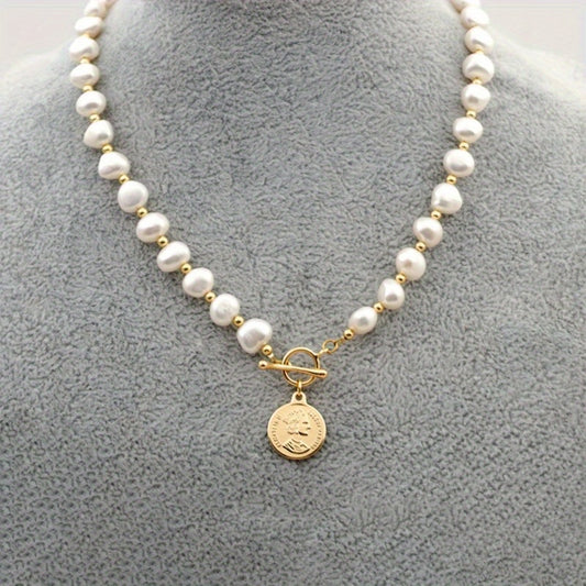 Elegant Freshwater Pearl Heart Pendant Necklace Gift Idea